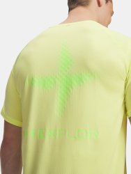 Футболка Under Armour Explore Trail Run Grph SS Man gray green