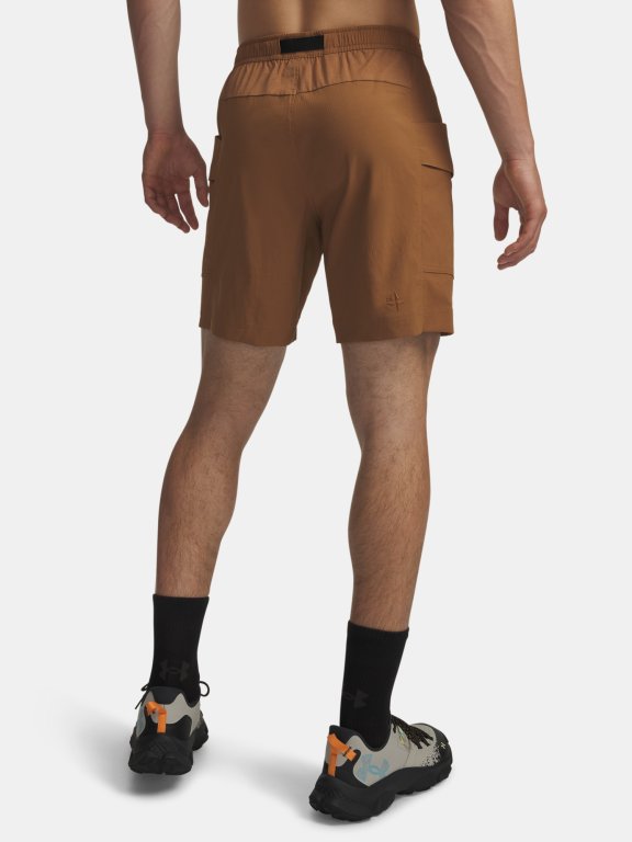 Kraťasy Under Armour Explor Hike Cargo Short Man Brown