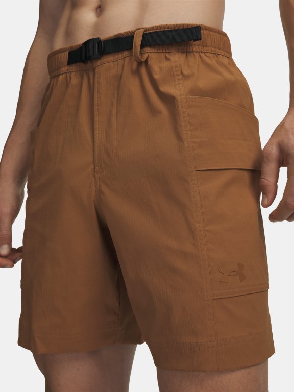 Kraťasy Under Armour Explor Hike Cargo Short Man Brown