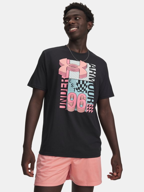 Футболка Under Armour Logo Collage SS Man black