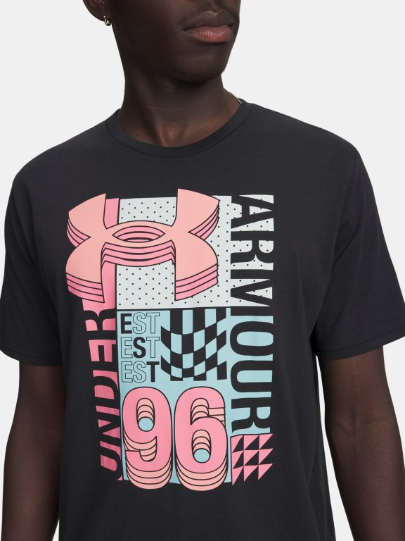 Футболка Under Armour Logo Collage SS Man black