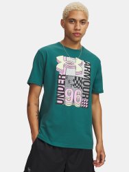 Футболка Under Armour Logo Collage SS Man gray green