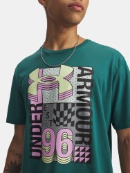 Футболка Under Armour Logo Collage SS Man gray green