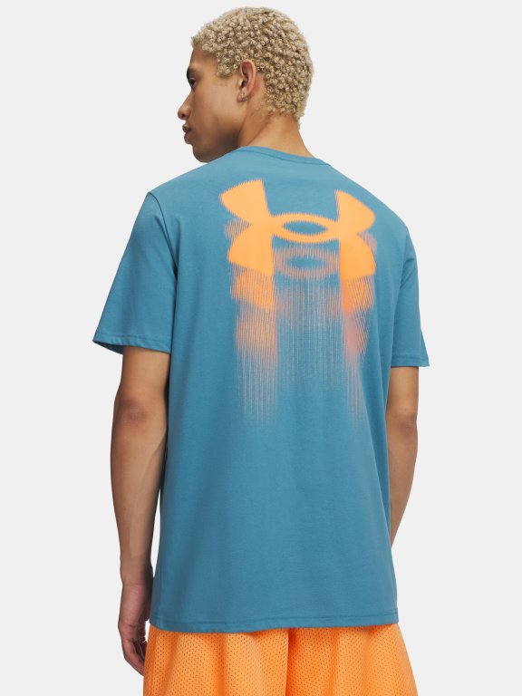 Футболка Under Armour Blur Logo SS Man Blue