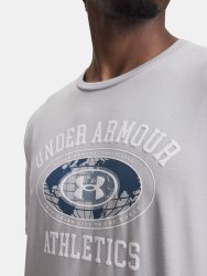 Футболка Under Armour 60/40S Armor Globe SS Man green/grey