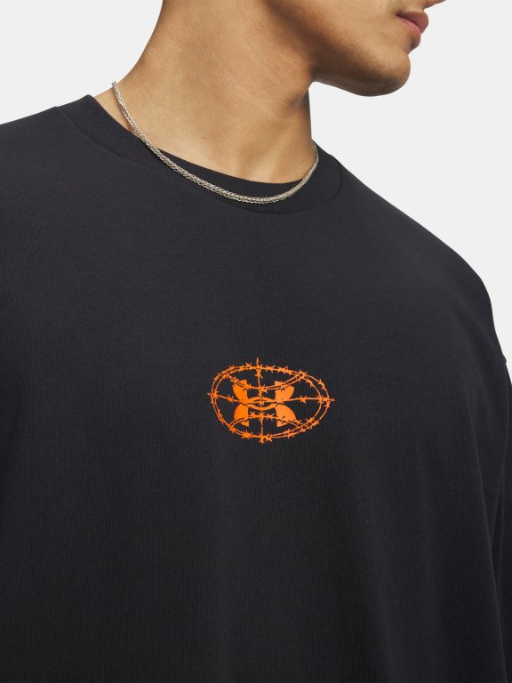 Triko Under Armour Hwt Hoops Photoreal SS Man Black