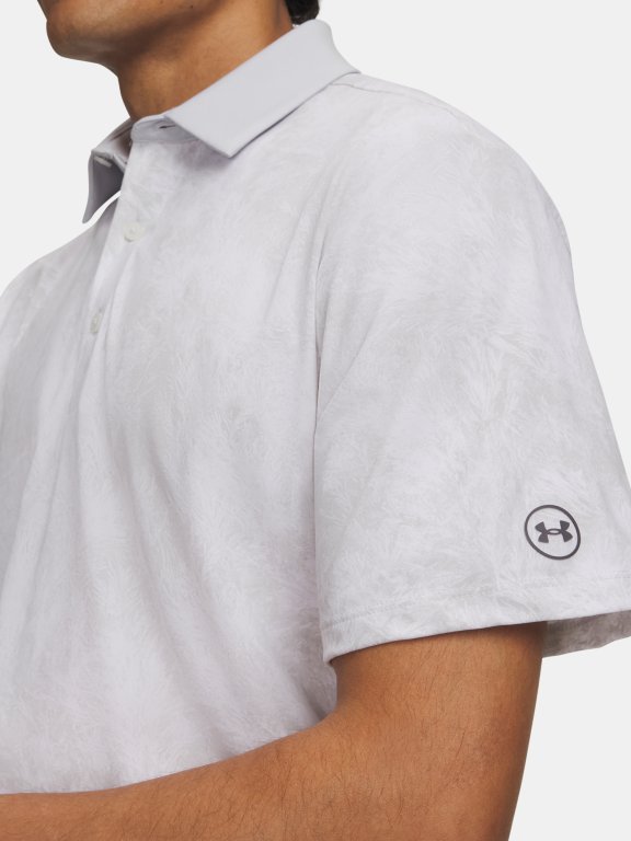 Футболка з принтом Under Armour ArmourDry Polo Man зелена/сіра