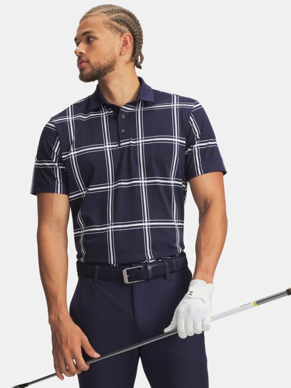 Футболка Under Armour ArmourDry Printed Polo Man Blue
