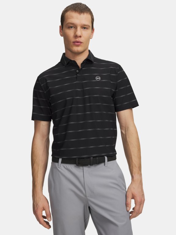Футболка Under Armour Drive Chill Printed Polo Man black