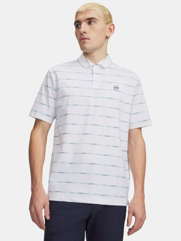 Футболка Under Armour Drive Chill Printed Polo Man white