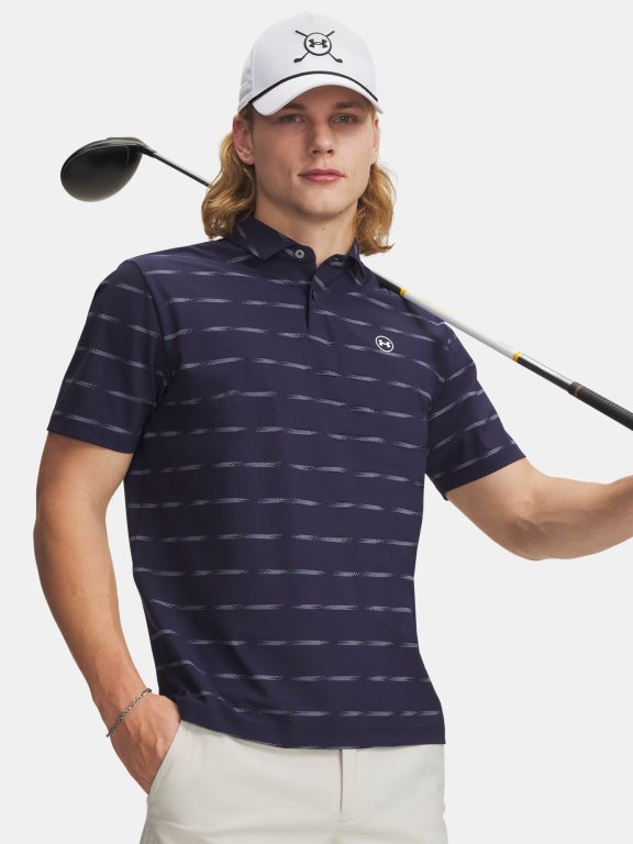 Футболка Under Armour Drive Chill Printed Polo Man Blue
