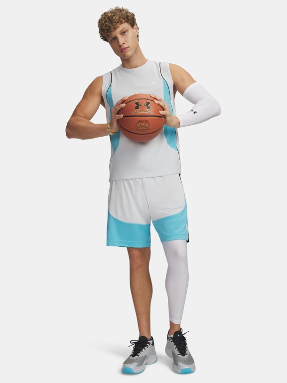 Kraťasy Under Armour Hoops Splash Short Man Grey