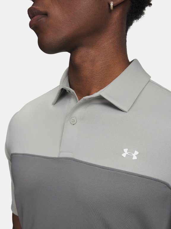 Футболка Under Armour T2G Colorblock Polo Man green/grey