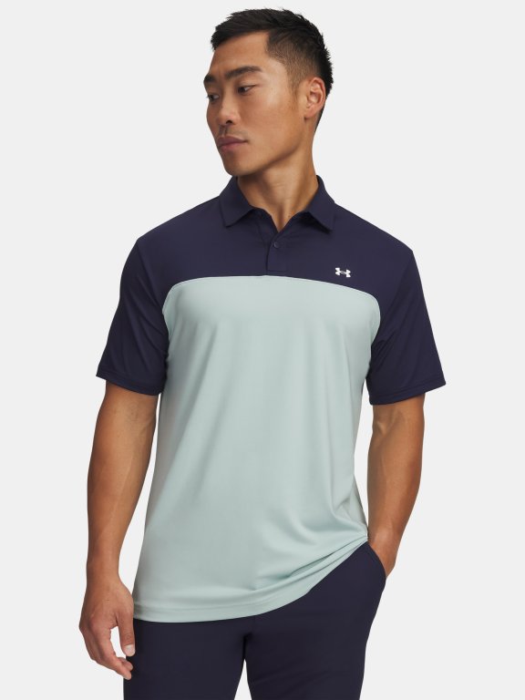 Футболка Under Armour T2G Colorblock Polo Man Blue