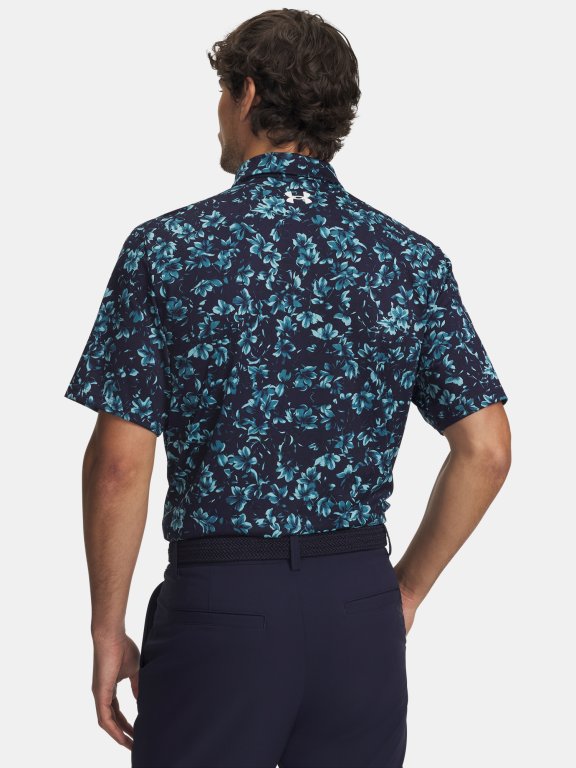 Triko Under Armour Matchplay Printed Polo Man Blue