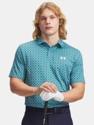 Футболка Under Armour Matchplay Printed Polo Man Blue