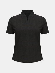 Triko Under Armour Halo Bonded Jacquard Polo Wmn Black