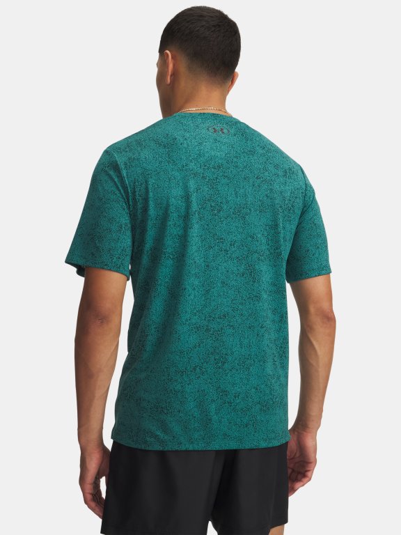 Футболка Under Armour Tech Tee Pixelate Man gray green