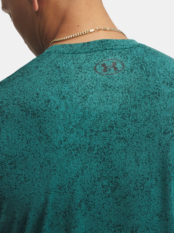 Футболка Under Armour Tech Tee Pixelate Man gray green