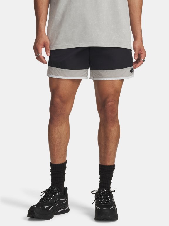 Kraťasy Under Armour Icon Woven Track Shorts Man Black