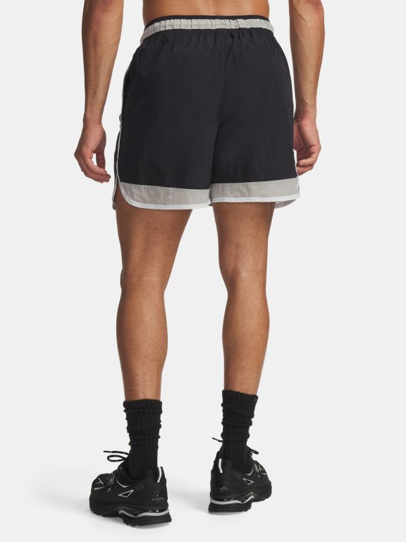 Kraťasy Under Armour Icon Woven Track Shorts Man Black