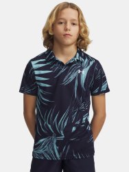Футболка Under Armour Matchplay Printed Polo Jr Blue