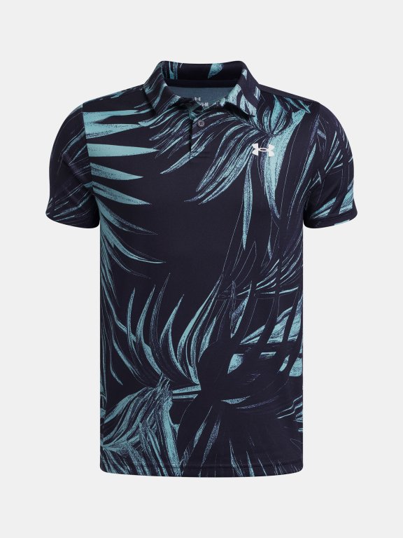 Футболка Under Armour Matchplay Printed Polo Jr Blue