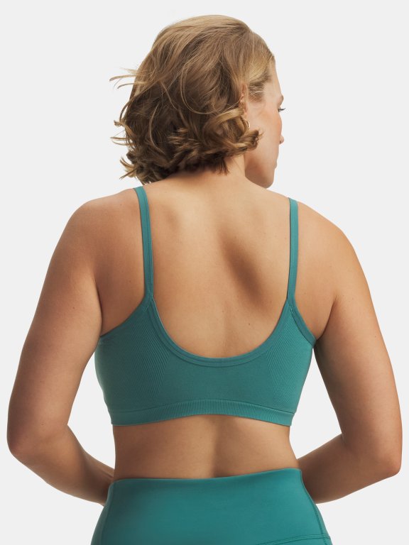 Безшовний бавовняний бюстгальтер Under Armour Wmn gray green