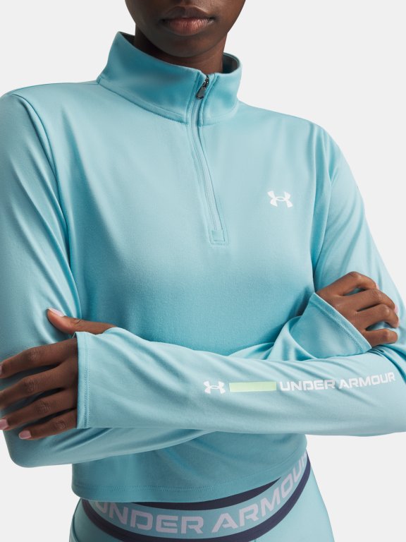 Футболка Under Armour Tech Branded 1/2 Zip Wmn Blue