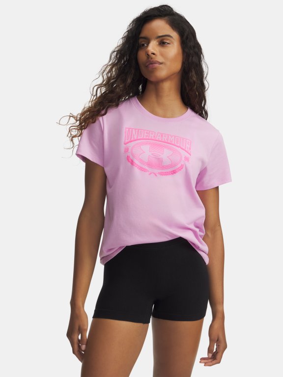 Футболка Under Armour Varsity SS Wmn Pink