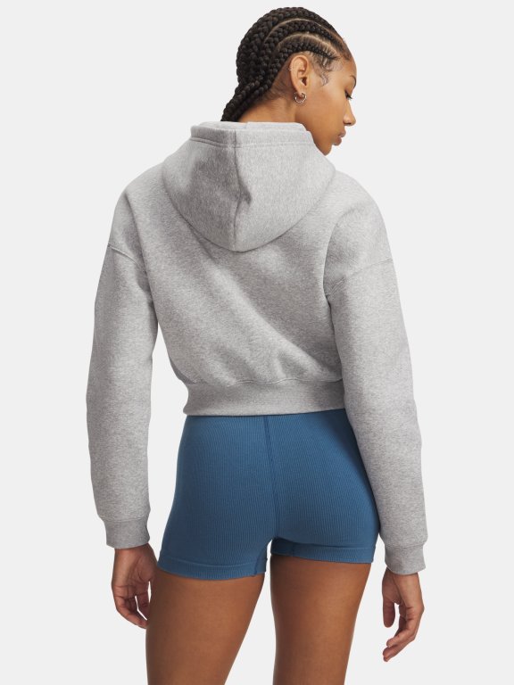 Толстовка Under Armour Icon Fleece Nov FZ Wmn green/grey