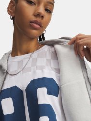 Толстовка Under Armour Icon Fleece Nov FZ Wmn green/grey