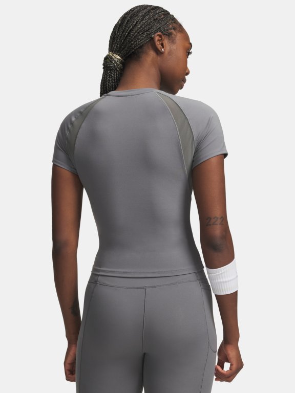 Футболка Under Armour Motion Mesh SS Wmn gray green