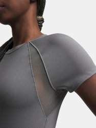 Футболка Under Armour Motion Mesh SS Wmn gray green