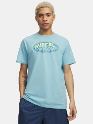 Футболка Under Armour Oval Wm SS Man Blue