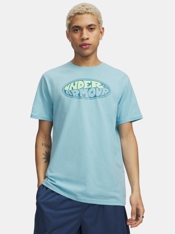 Футболка Under Armour Oval Wm SS Man Blue