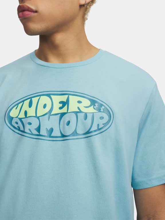 Футболка Under Armour Oval Wm SS Man Blue