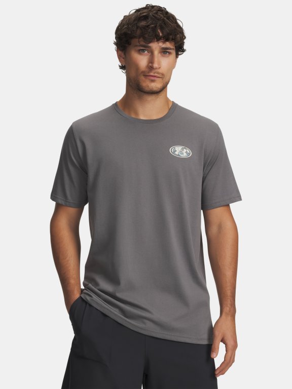 Футболка Under Armour Mountain Photoreal SS Man gray green
