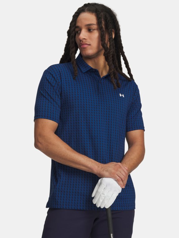 Футболка Under Armour T2G з принтом поло Man Blue