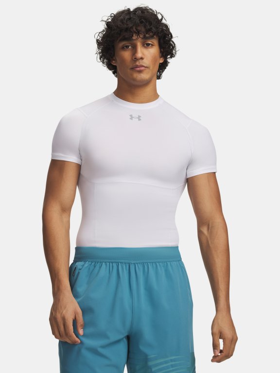 Футболка Under Armour HG Elite Comp SS Man white