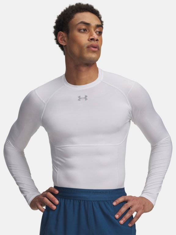 Футболка Under Armour HG Elite Comp LS Чоловіча біла