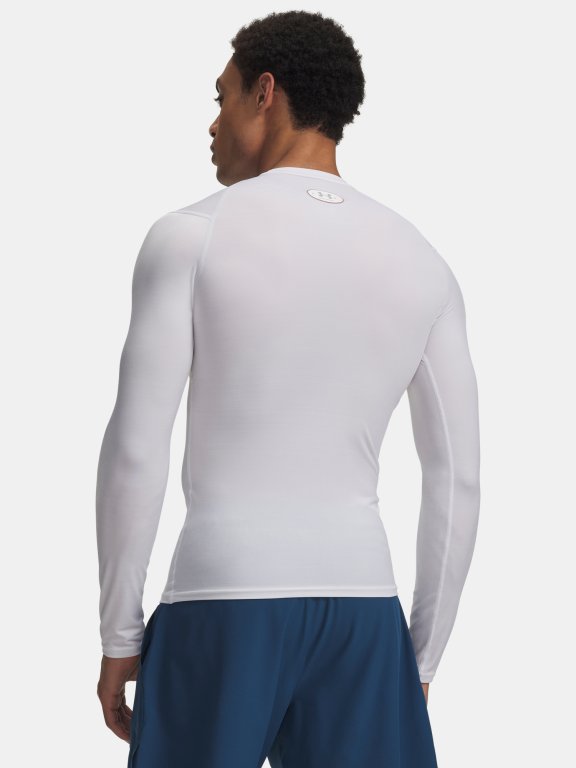 Футболка Under Armour HG Elite Comp LS Чоловіча біла