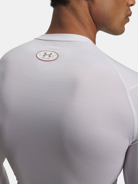 Футболка Under Armour HG Elite Comp LS Чоловіча біла