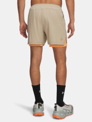Kraťasy Under Armour Trail Run 5' Lined Short Man Brown