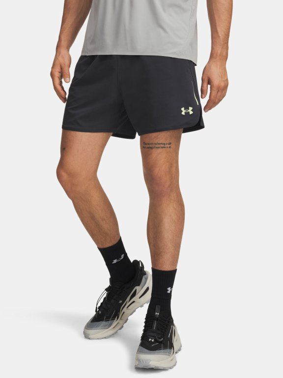 Kraťasy Under Armour Trail Run 5' Inch Short Man Grey
