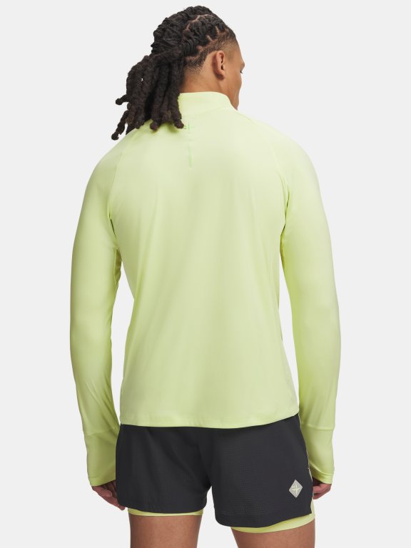 Футболка Under Armour Explore Trail Run 1/2 Zip Man gray green