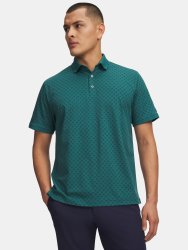 Футболка Under Armour ArmourDry Print Rib Polo Man gray green