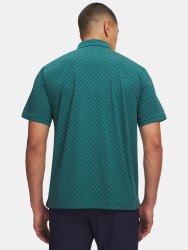 Футболка Under Armour ArmourDry Print Rib Polo Man gray green