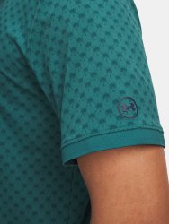 Футболка Under Armour ArmourDry Print Rib Polo Man gray green