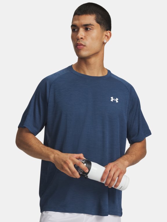 Футболка Under Armour Tech Textured SS Man Blue
